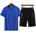 Wholesale Mens Summer Custom Sport Tshirt Polyester Track Suits Sportswear